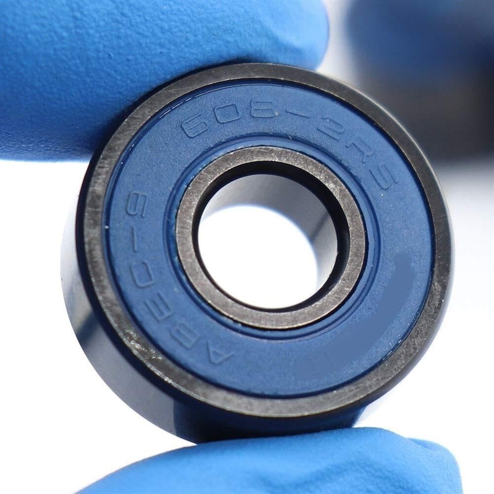 Lager, ABEC-9 608 2RS Inline-Rollschuh-Radlager RS Anti-Rost-Skateboard-Kugellager 608RS rot versiegelt 8 x 22 7 mm Welle (Größe: 16 Stück, Stil: blau) Verschleißfestigkeit