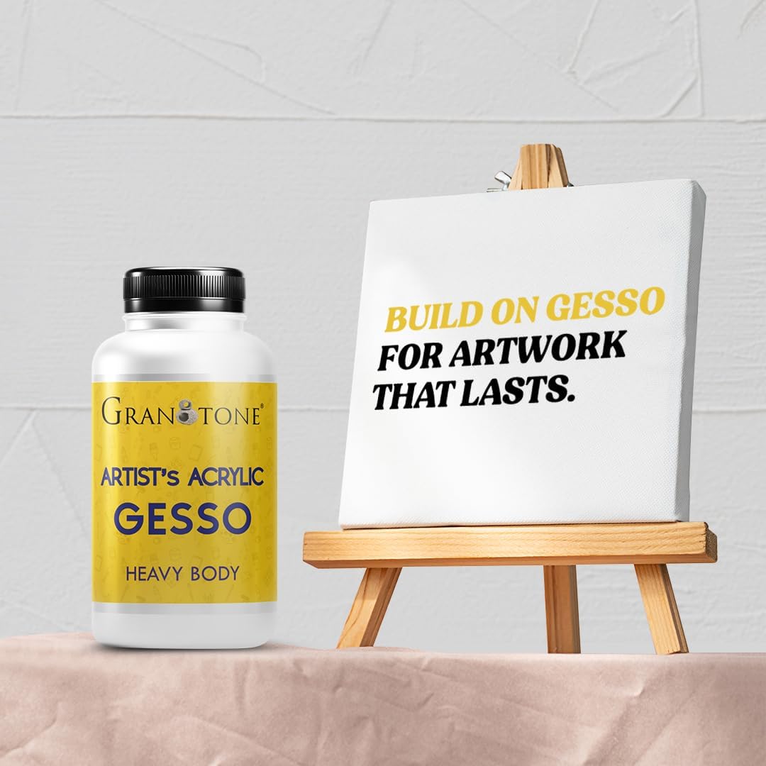 GRANOTONE Acrylic Gesso White 100ml Universal Primer