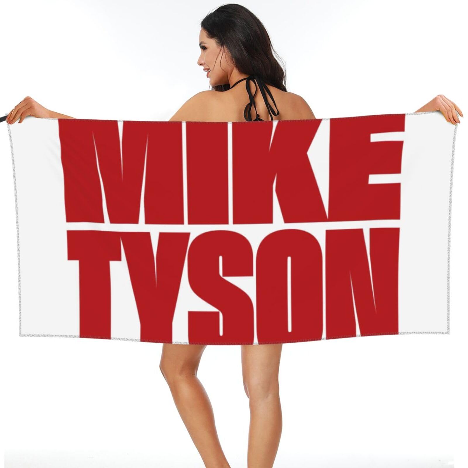 Mike Music Tyson Bath Towel Quick Dry Absorbent Printed Beach Towels Soft Microfiber Super Absorbent Bath Towel 27.5"x55"