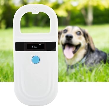 Rechargeable RFID EMID Animal Handheld Reader, Pet ID Microchip Scanner and Chip Registration, Support Tag FDX-B ISO11784 / 11785