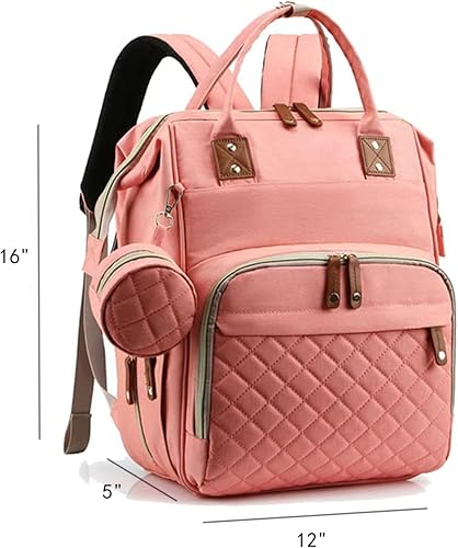 Miniatura 4 de Axcone Mochila de pañales para bebé con cambiadores, bolsas para mami, unisex, multifunción, para viajes, bebé