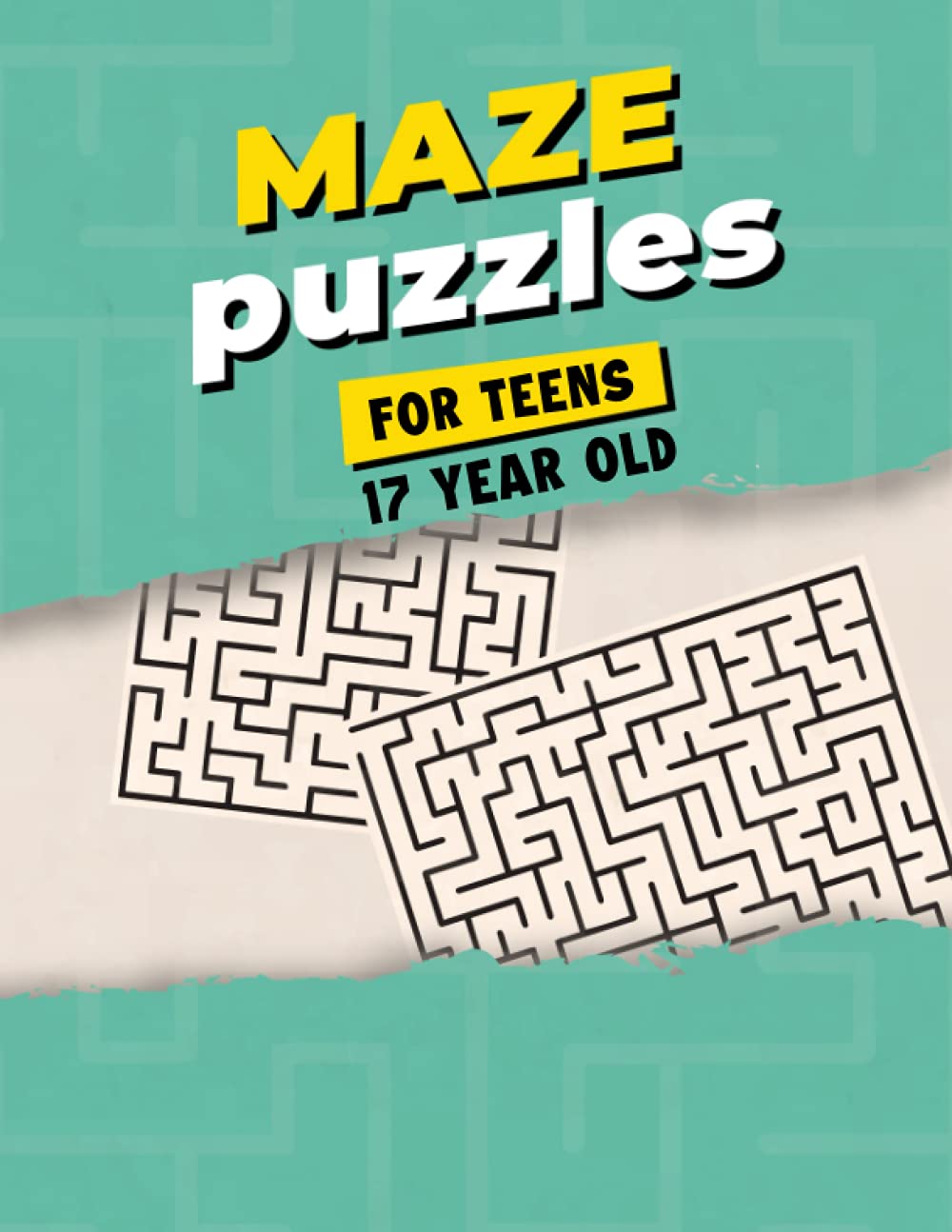 Buy maze puzzles for teens 17 year old maze activity book for teens
