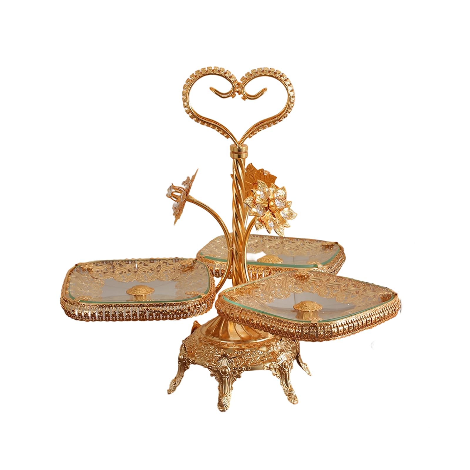 our fave Stylish European Candy Display Tray with Metal Frame Ideal for Living Room Decor Lavishness Fruit Tray
