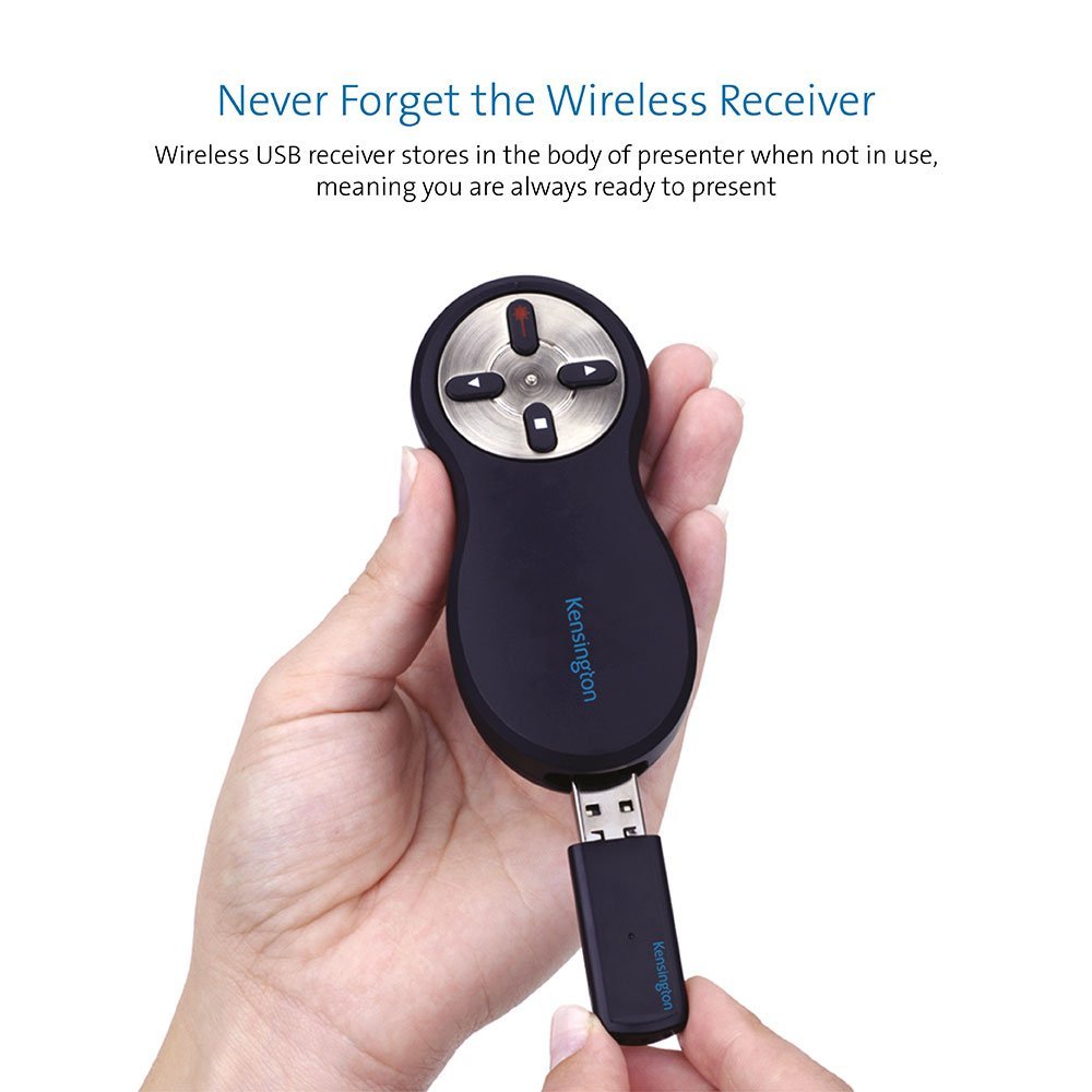 Kensington Wireless USB Presentation Clicker with Red Laser Pointer