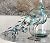 Deco 79 Metal Peacock Decorative Garden Sculpture Indoor Outdoor Garden Statue with Crystal Accents, Outdoor Sculpture 31" x 7" x 20", Teal