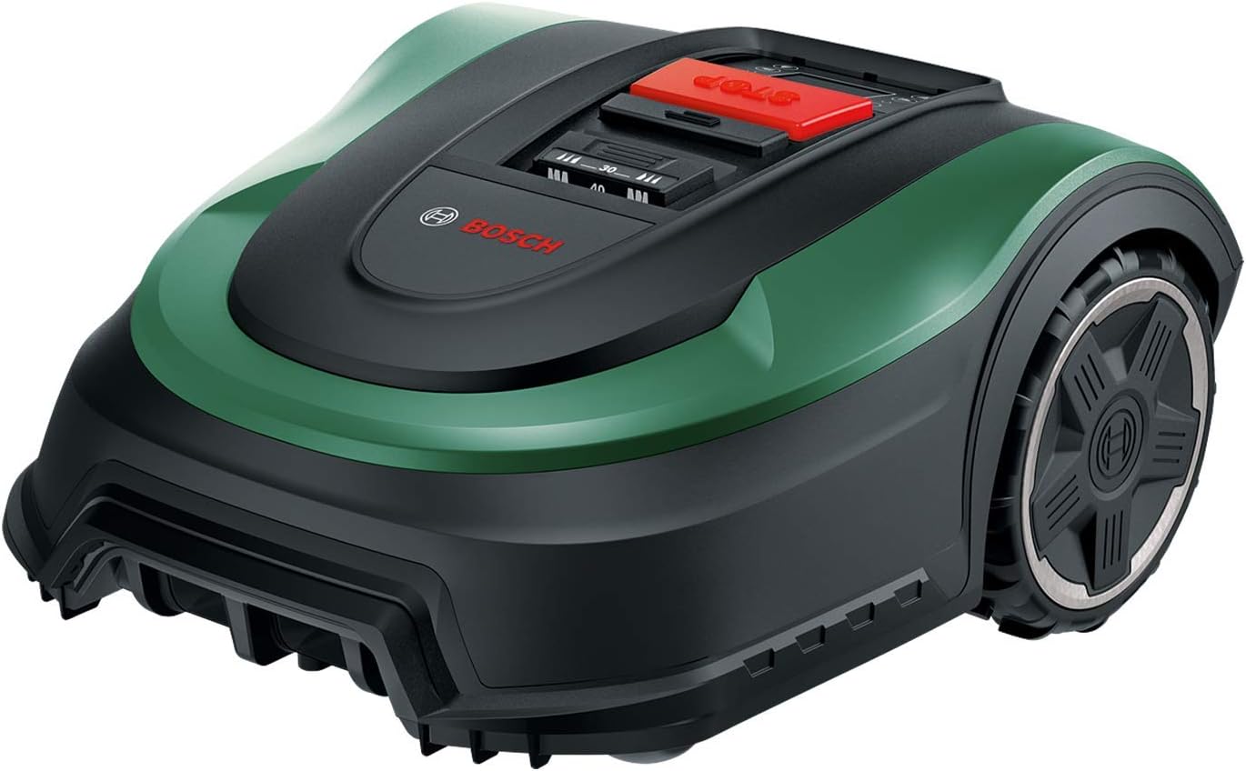 Bosch Robotic Lawnmower Indego M+ 700 (with 18V Battery and App Function, Docking Station Included, Cutting Width 19 cm, for lawns of up to 700 m²)