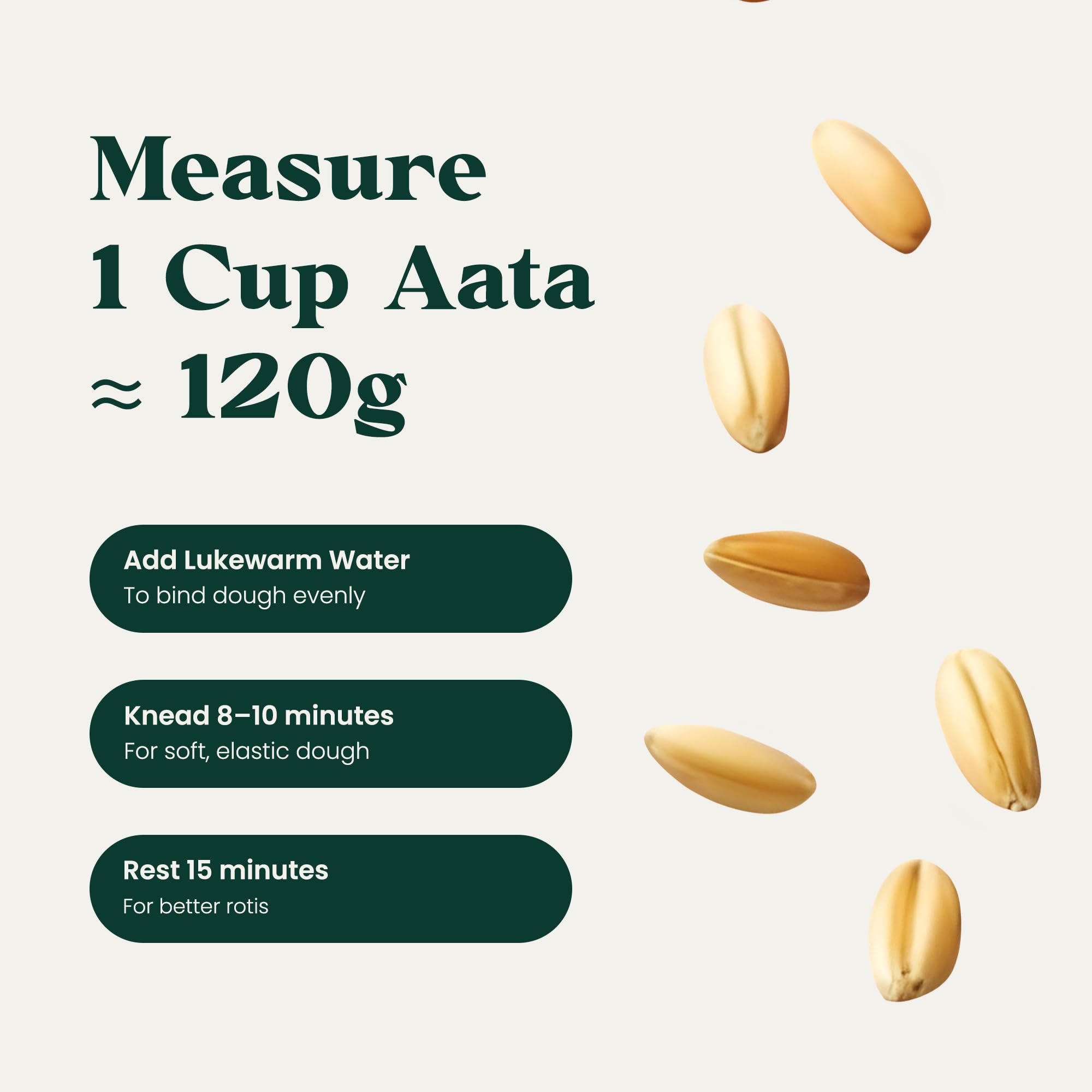 Nuclear Farm Khapli Aata Premium Wheat Flour, 100% Natural Stone-Ground, 1 KG (1kg) 2