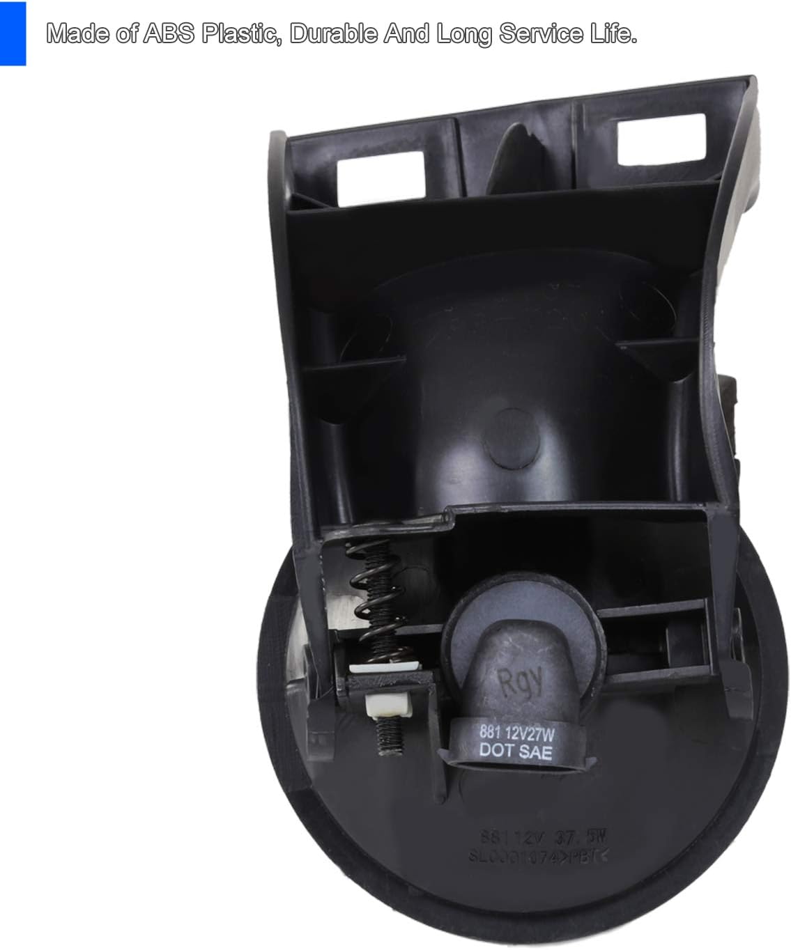 Spec-D Tuning Clear Lens Fog Lights + 881 Bulbs Included Compatible with 1994-2001 Dodge Ram 1500 2500 3500 L+R Pair Assembly