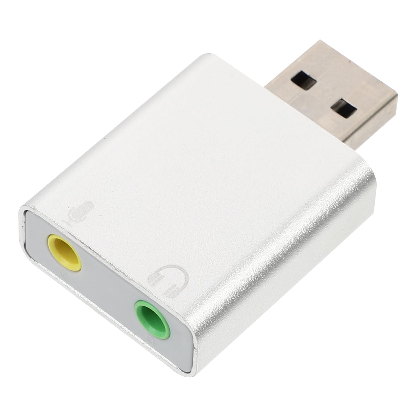 HOMSFOU External Stereo Sound Adapter USB Audio Adapter with Microphone Headphone Jack for Compact Lightweight Play Connectivity with Devices