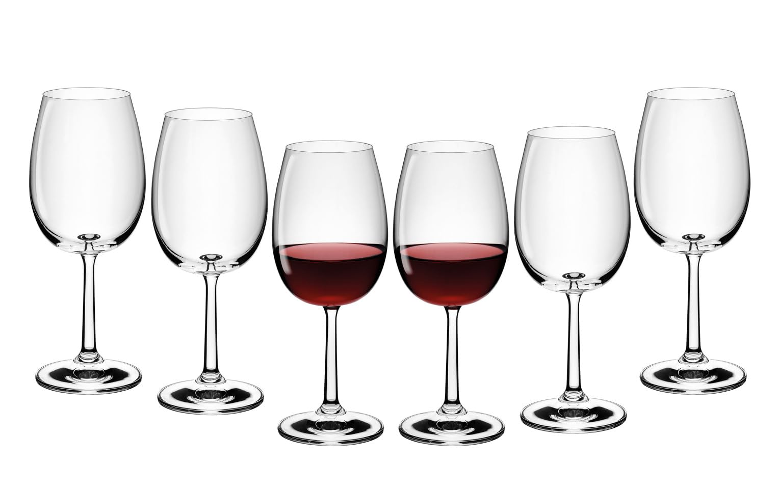 Gerlach 1760 Wine Glasses Red Wine Glasses Set of 6 390 ml Red Wine Goblets Crystal Glass Wine Glass Dishwasher Safe Flow