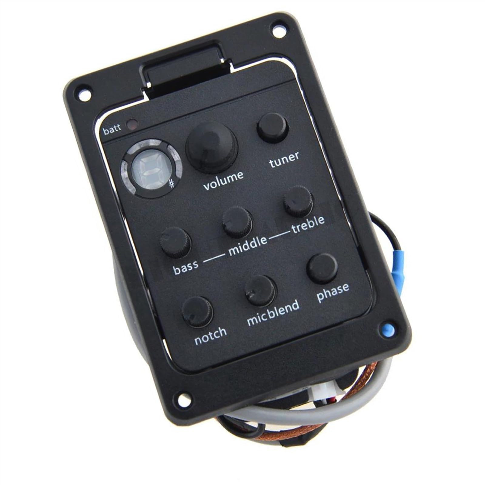 Kit pickup per chitarra acustica 10 Pezzi Migliori 4 Bande Chitarra Acustica Pickup Preamplificatore Equalizzatore Con Microfono Accordatore Piezoelettrico Endpin Jack(301)