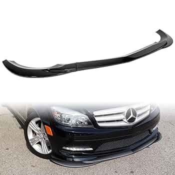Front Bumper Lip Spoiler Splitter Body Kit For Mercedes For Benz W204 C180 C200 C250 C300 C350 2008 2014 Glossy Black I3204296334