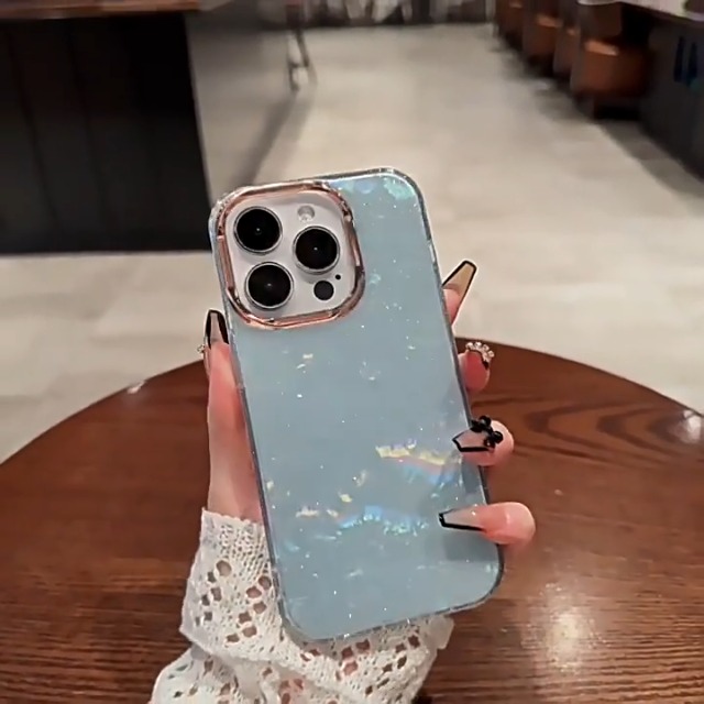 Amazon.co.jp: IPhone14 用 ケース ラメ 透け感 可愛い あいふぉん14