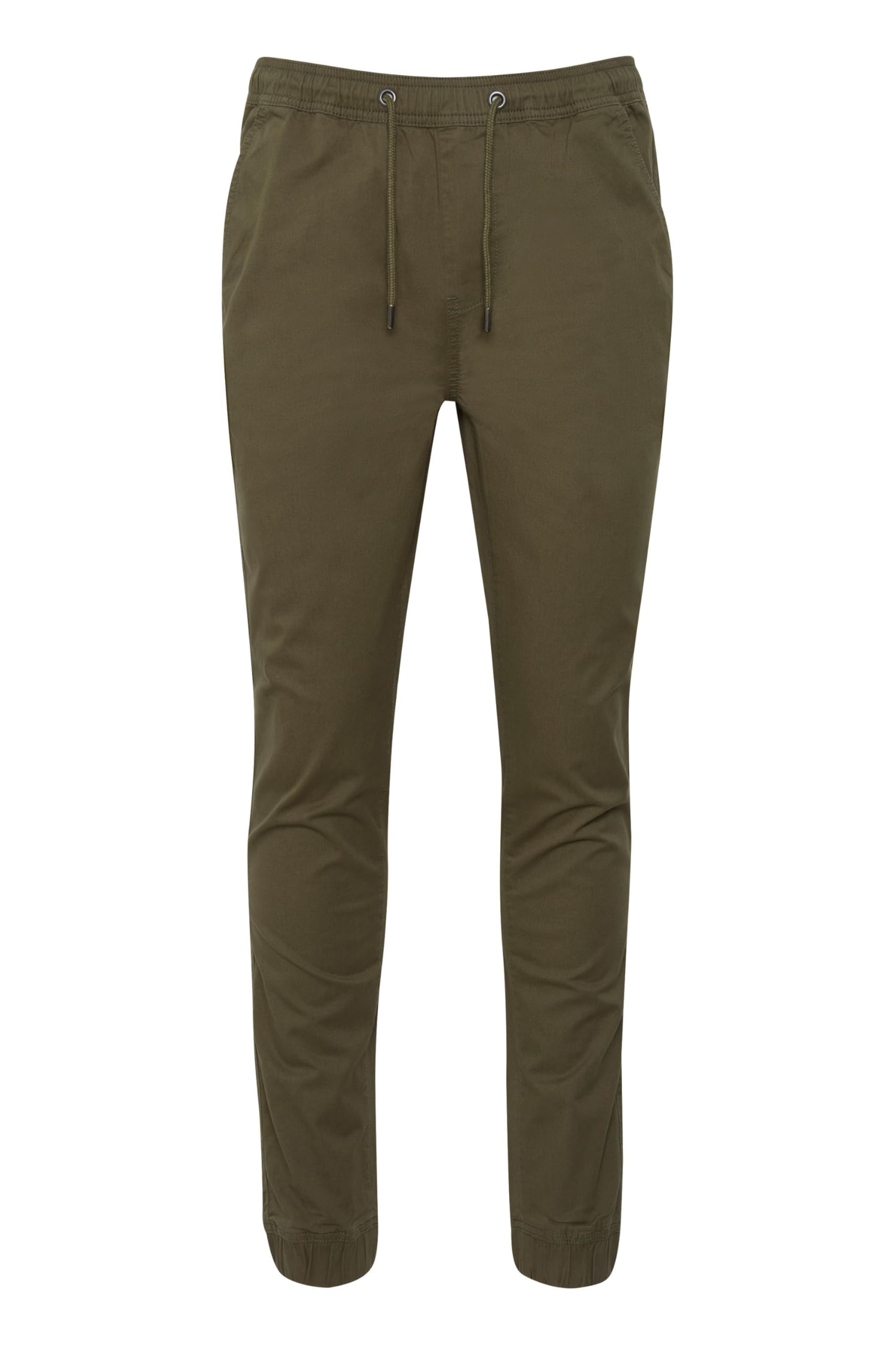 !Solid Herren Chino Hose Stoffhose mit Stretch und elastischer Beinabschluss