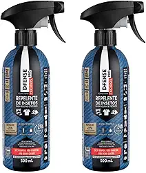 Repelente Roupas Mosquitos Dengue Carrapato Defense 2x500ml
