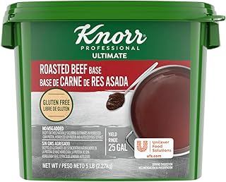Knorr Professional Ultimate Beef Paste Base Gluten Free, No Artificial Flavors or Preservatives, No MSG added, Colors from Natural Sources, 5 Pound (Pack of 4)