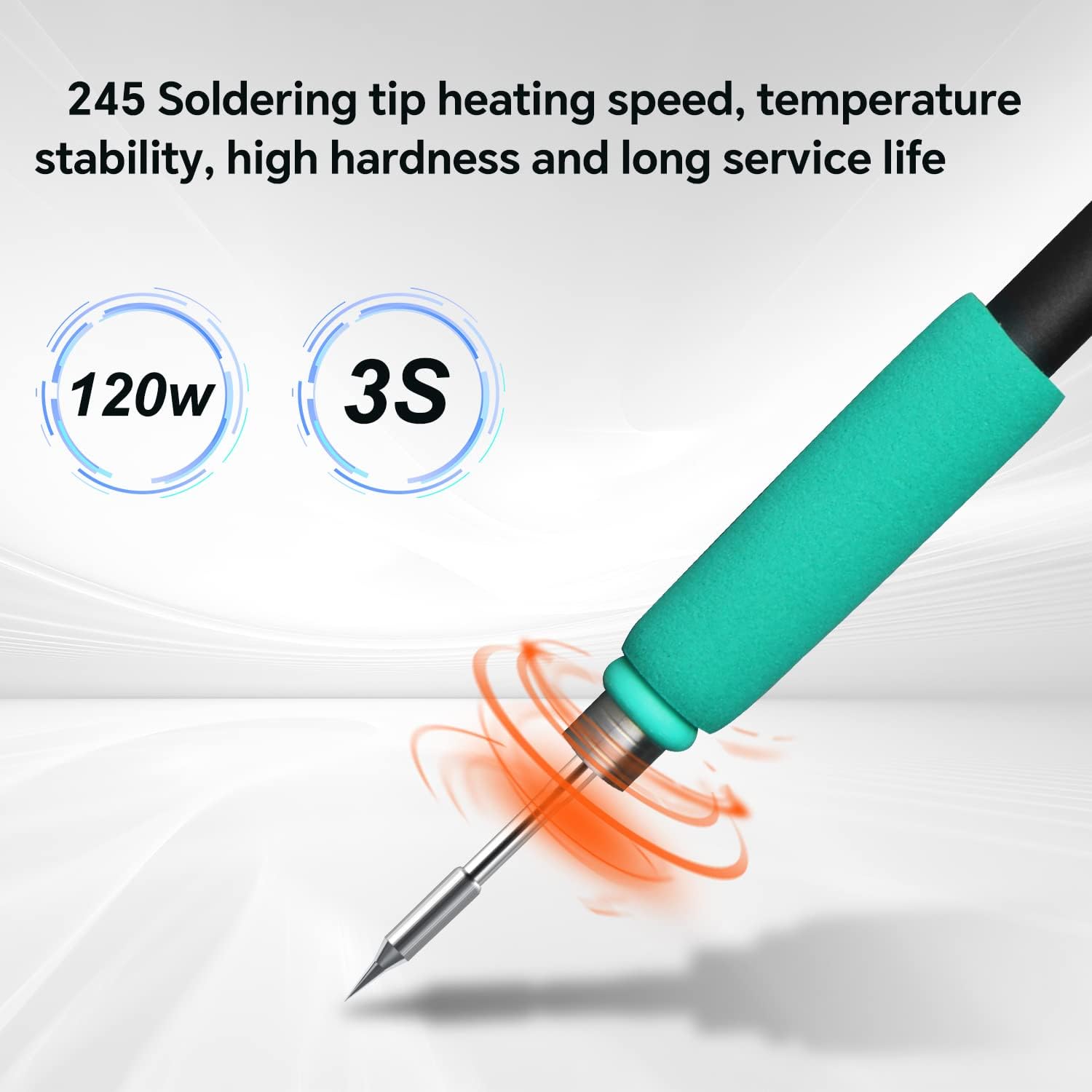 HengTianMei 245 Soldering Iron Tip Set-3pcs K, IS,I,Model.Suitable for SUGON A9 245, and T21 245 Soldering Station, Long Life and Durability Solder Tips, Perfect for DIY, Jewelry, Electronics