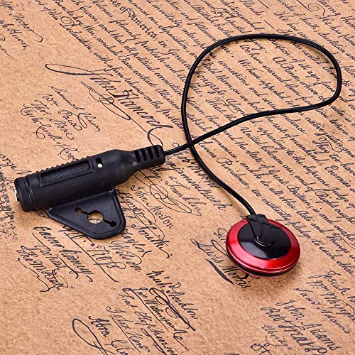 Captador de guitarra, captador prático de plástico vermelho, violino bandolim para violão