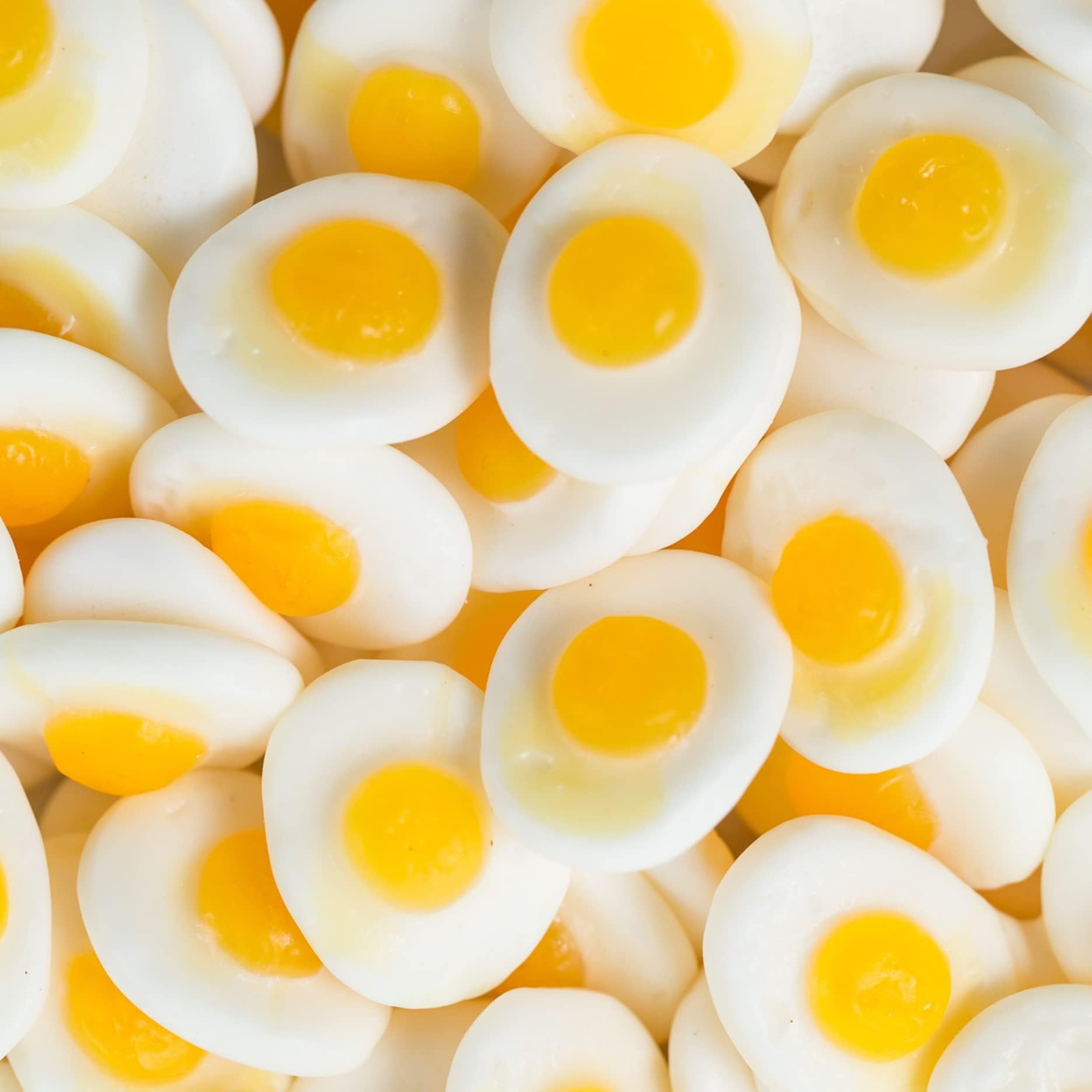 Fried Eggs Jelly Sweets - 1 Kilo Bulk Bag - 1KG - Assorted Sweet Pick and Mix for Parties, Gifts, and Sharing.