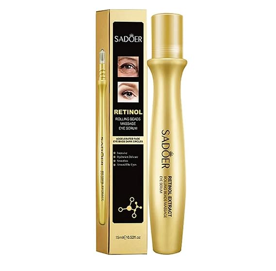 SADOER Retinol Rolling Beads Message Eye Serum