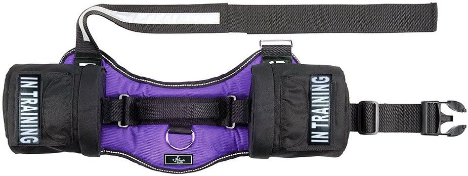 Doggie Stylz in Training Service Dog Harness with Removable Saddle Bag Backpack Pack Carrier Traveling Carrying Bag. 2 Removable in Training Patches. Please Measure Dog Before Ordering. Made