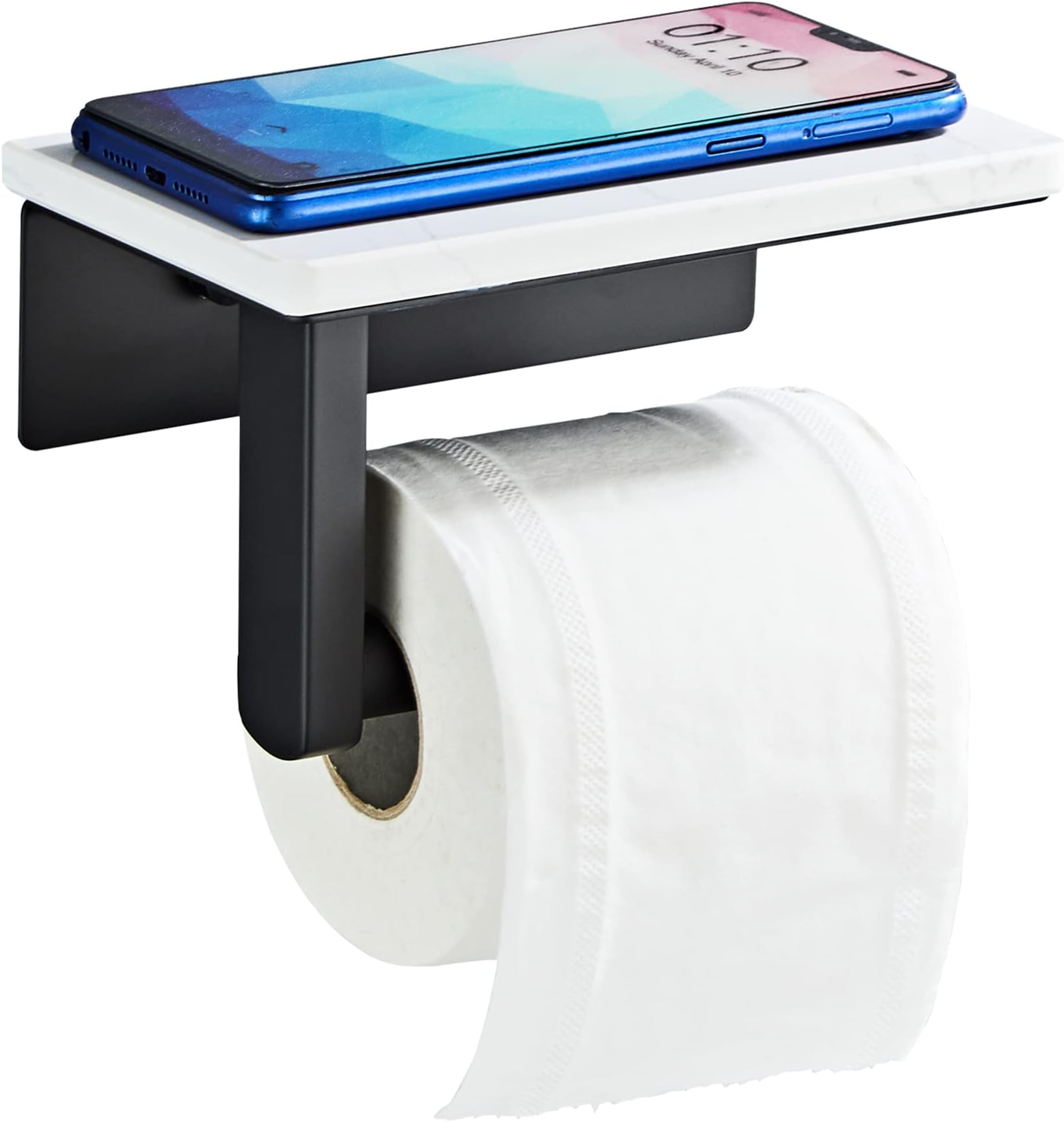Haceka Kosmos toiletrolhouder zonder klep 14,2x5x10,7cm RVS-look
