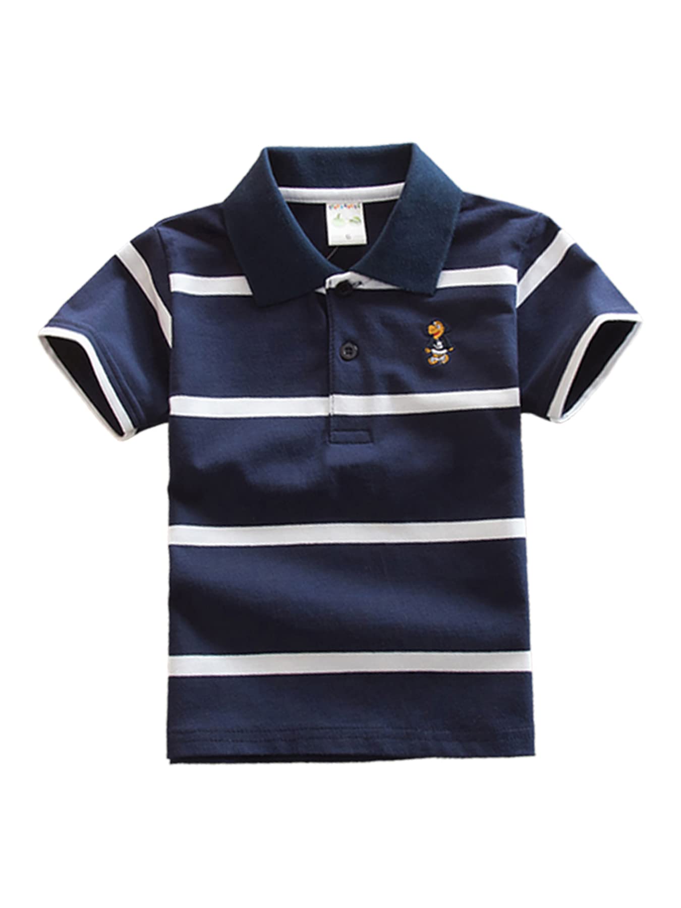 DEBAIJIA Polo Niño Manga Corta Niños Camisetas Top 1-12T Algodón Polo Deportiva Verano Moda Casual Transpirable