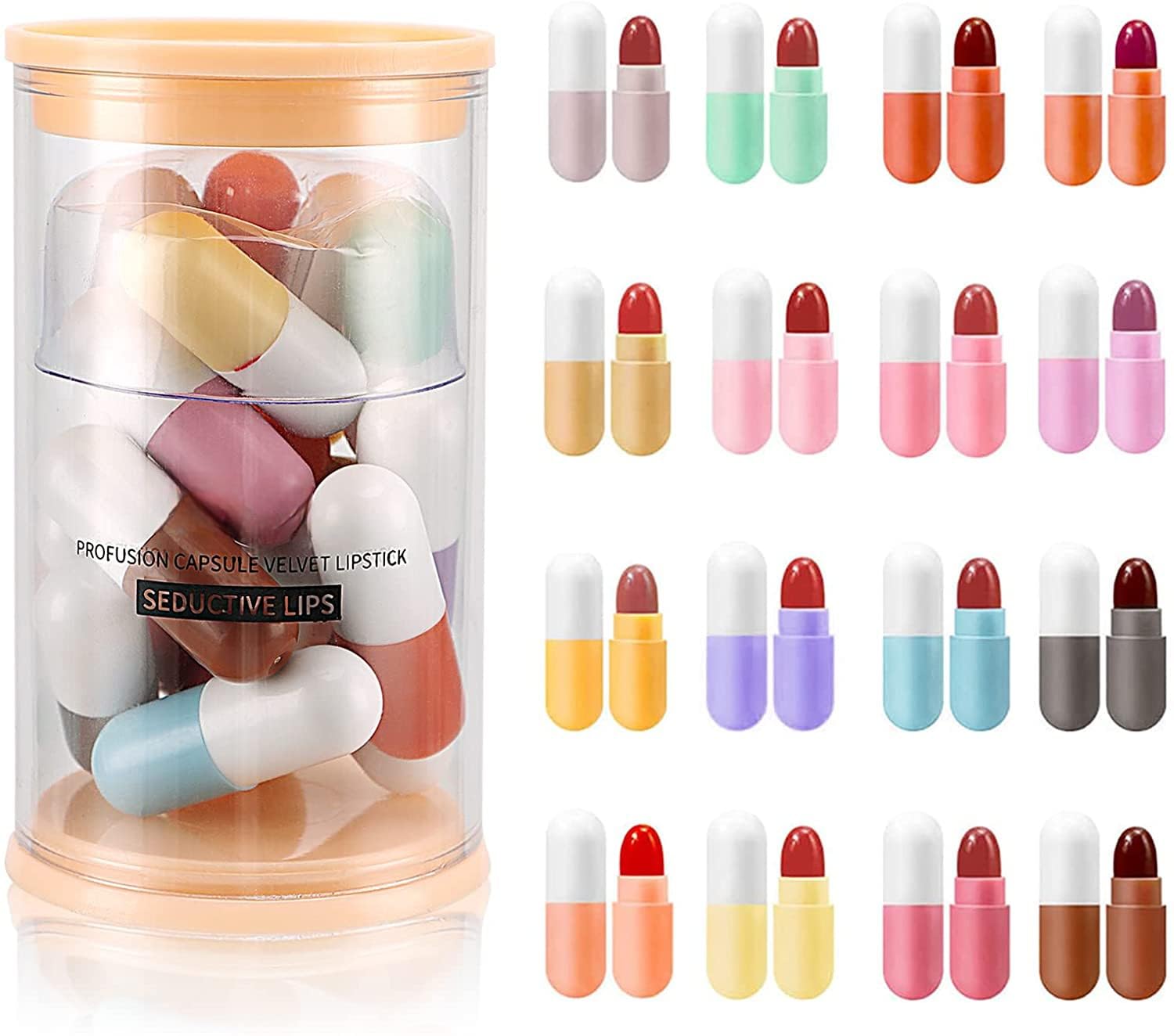 MinMin lip3色セット Buy TopFinder® Nude Mini Capsule Lipstick Set, Crayon Velvet