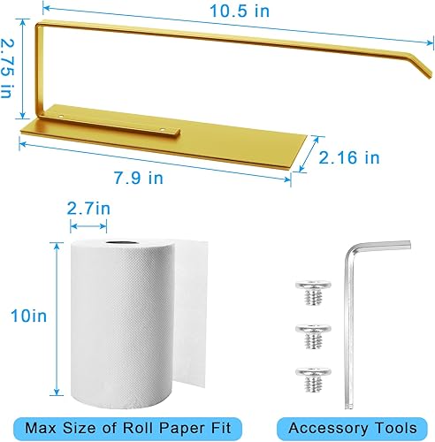Miniatura 9 de Soporte magnético para toallas de papel para nevera, soporte para rollos de papel higiénico, soporte magnético para toallas de papel, organizador de