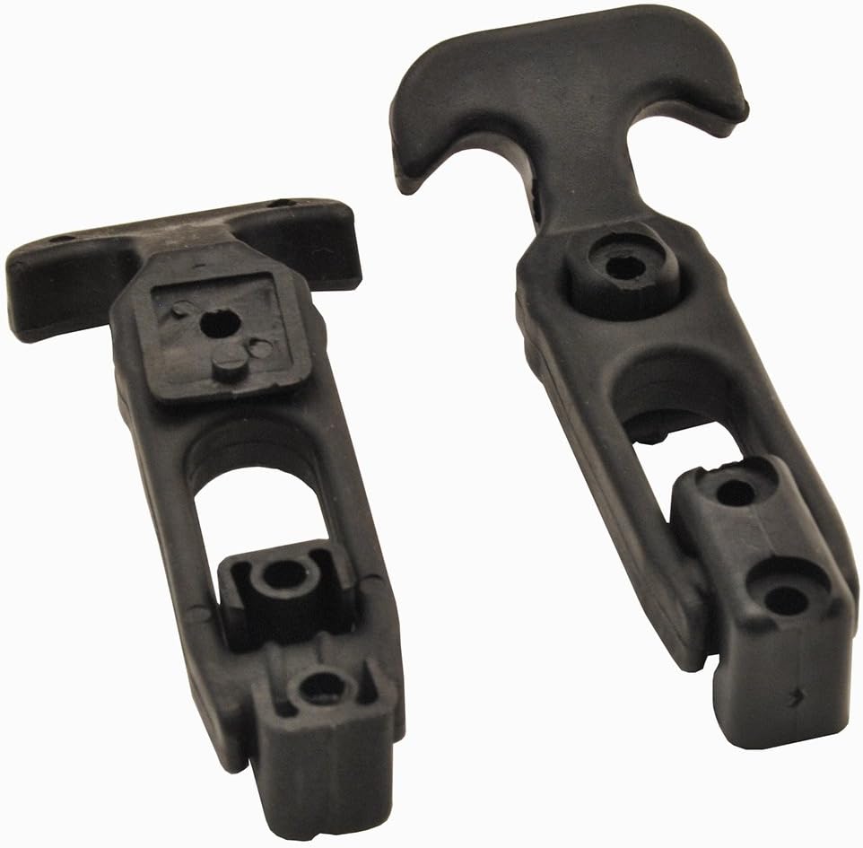 Accessbuy Flexible T-Handle Rubber Draw Latch for Cooler,Boat,Golf Cart,Tool Box,Off-Road Vehicles,Farm Machinery or Engineering Machine Hood (2 Pack with 12PCS Screws)