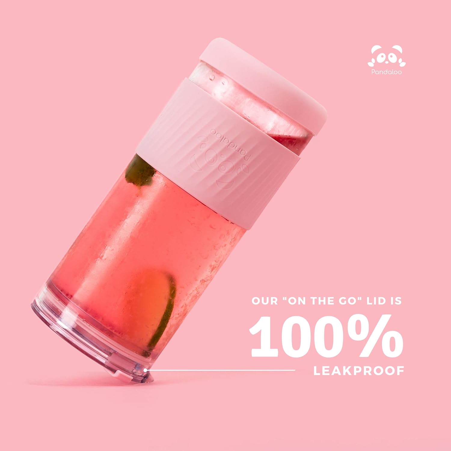 Sip in Style: Review of the Pandaloo® Lilac Rhapsody Glass Cup with Lids & Straws