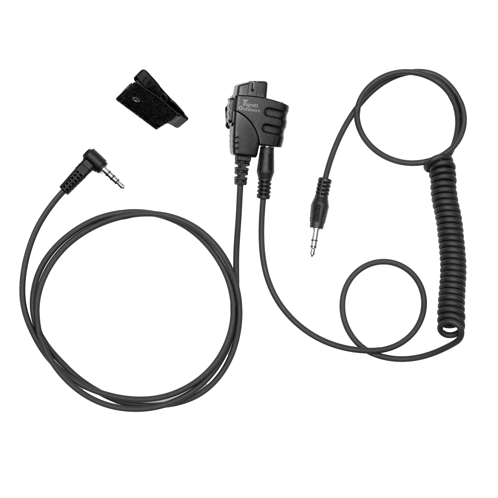 Tigrett Outdoors SMC PTT Cable - 3.5mm Audio Cable Adapter for Yaesu FT-60,  Motorola 2 Pin Radios & More- PTT for Electronic Earmuffs - Hands-Free ...
