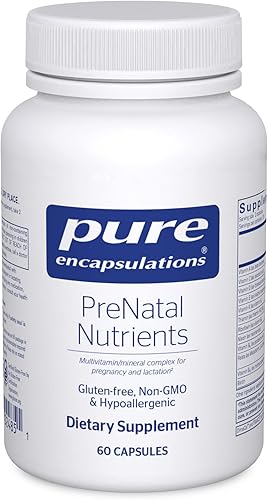 Miniatura 9 de Pure Encapsulations Nutrientes prenatales  Suplemento multivitamínico para apoyar el embarazo la lactancia y el bienestar maternofetal  120 cápsulas