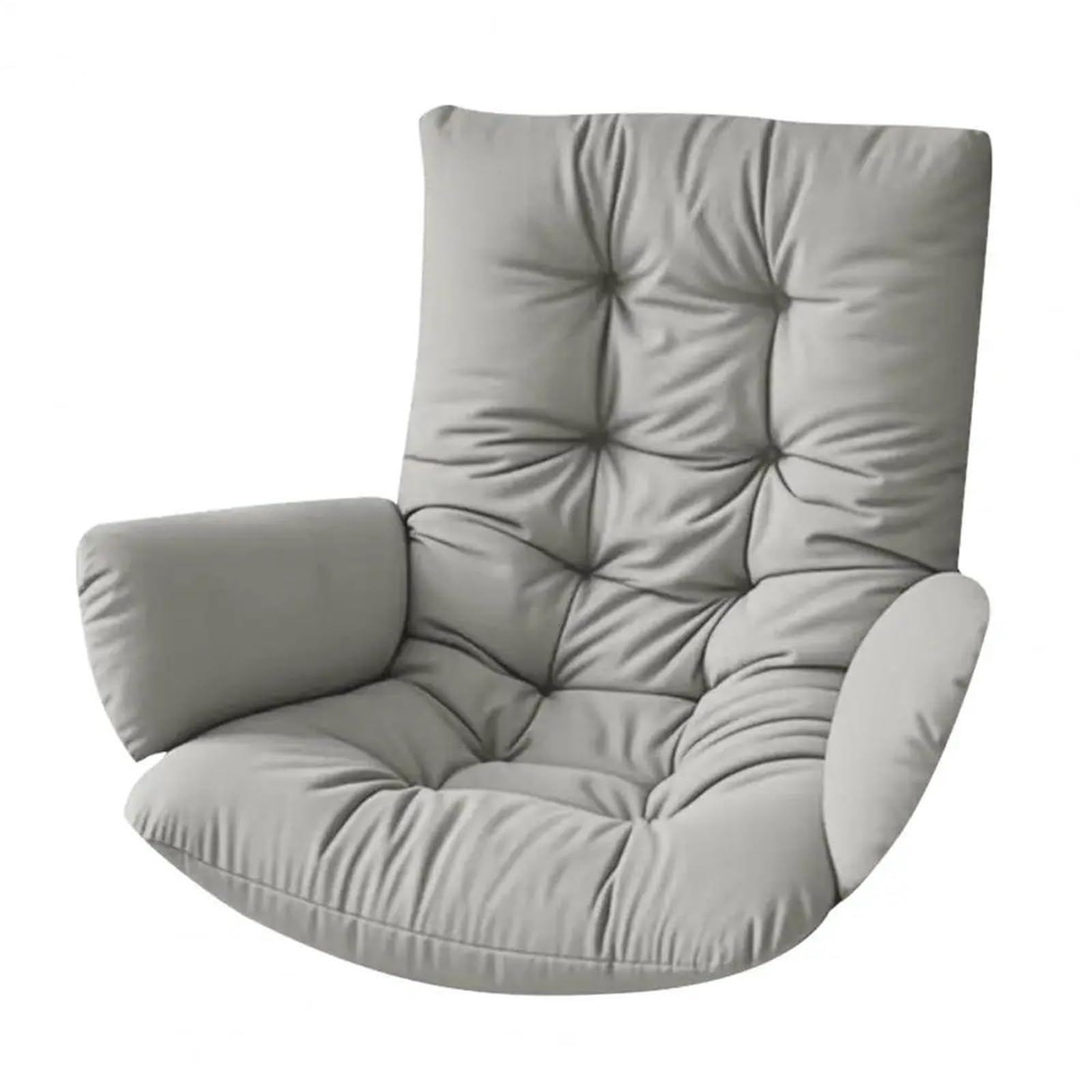 GHHZML Egg Chair Cushion Waterproof Egg Chair Cushion Thicken Patio Hanging Basket With Armrests For Home Swing(Light Grey)