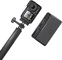 Vista 1 de DJI Osmo Action 4 Adventure Combo, cámara de acción impermeable 4K/120fps con sensor de 1/1.3 pulgadas, rendimiento de color de 10 bits y D-Log M