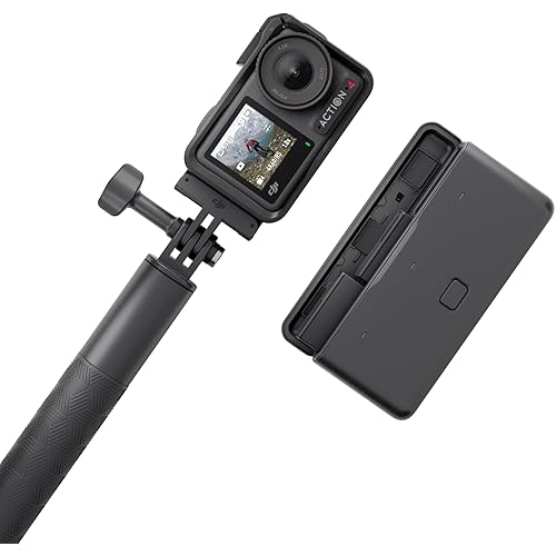 DJI Osmo Action 4 Adventure Combo, 4K/120fps Waterproof Action Camera with a 1/1.3-Inch Sensor, 10-bit & D-Log M Color Performance, Up to 7.5 h with 3 Batteries, Outdoor Camera for Travel, Biking