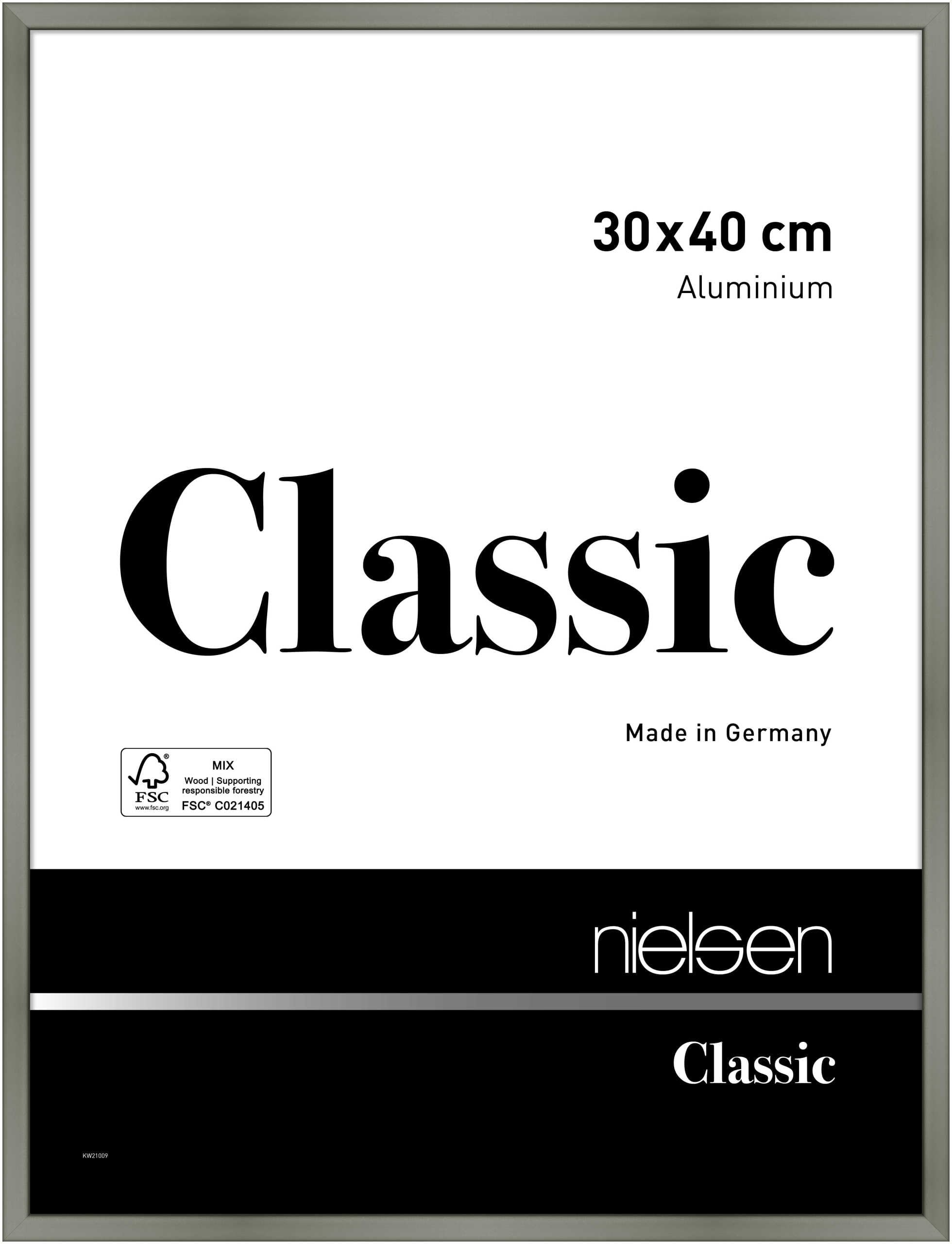 nielsen aluminium picture frame Classic, 30x40 cm, platin โ image 1
