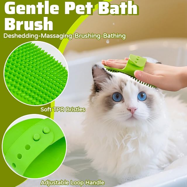 Foto 5 de 7 de UHETLET 3 PCS Cepillos para Perros y Gatos, Cepillo Mascotas Quitapelos