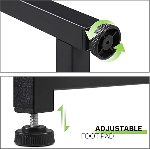 Miniatura 9 de Magshion Escritorio simple de computadora de 32 pulgadas, mesa de estudio moderna para estudiantes con bolsa de almacenamiento para el hogar,