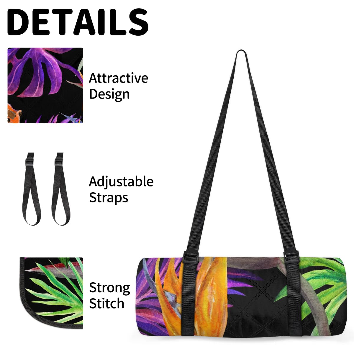 Coperta da picnic con teschio tropicale, impermeabile, a prova di sabbia, pieghevole, da spiaggia, 200,7 x 200,7 cm, extra large, portatile, lavabile, per campeggio, parco, erba, escursionismo, viaggi