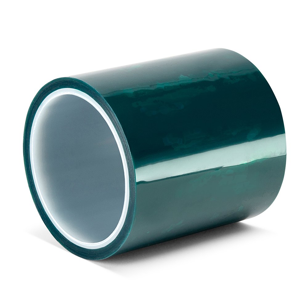TapeCase M-6" X 18YD Green Polyester/Silicone Adhesive Tape, 18 yd. Length, 6" Width