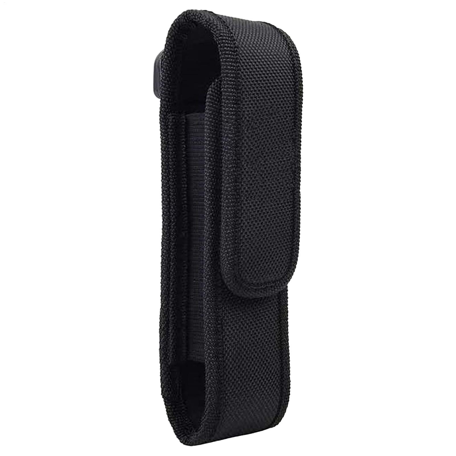 Pochette De Transport Pour Lampe De Poche - Nylon Résistant - Élastique D'ouverture - Clip Ceinture - Pour Randonnée, Camping, Chasse - 4