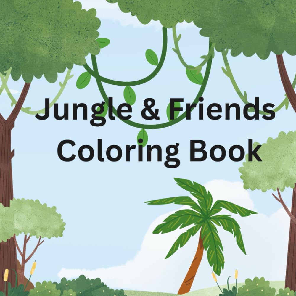 Coloring book Jungle Animals: For young children