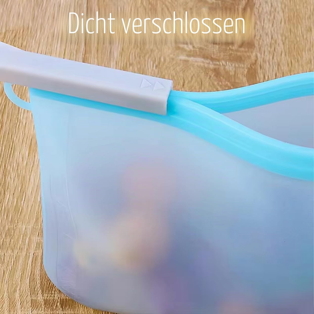 Wiederverwendbare Silikon-Lebensmittelbeutel – 6er Set (3×1L + 3×1,5L) – BPA-frei – Auslaufsicher – Gefrierfach & Mikrowelle | BPA-frei