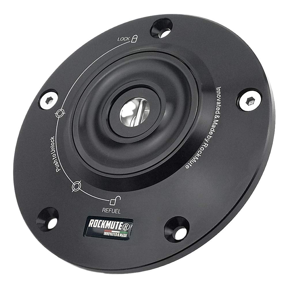 Tapa de depósito de combustible para motocicleta Yamaha FZ1 FZ6 FZ8 FAZER XSR900 XSR700 FZ6R XJ6 XT660 XJR1300 FJR1300A FZ16 TDM900A V-MAX SUPER TENERE XT1200ZE XV950 seguridad antirrobo (negro)