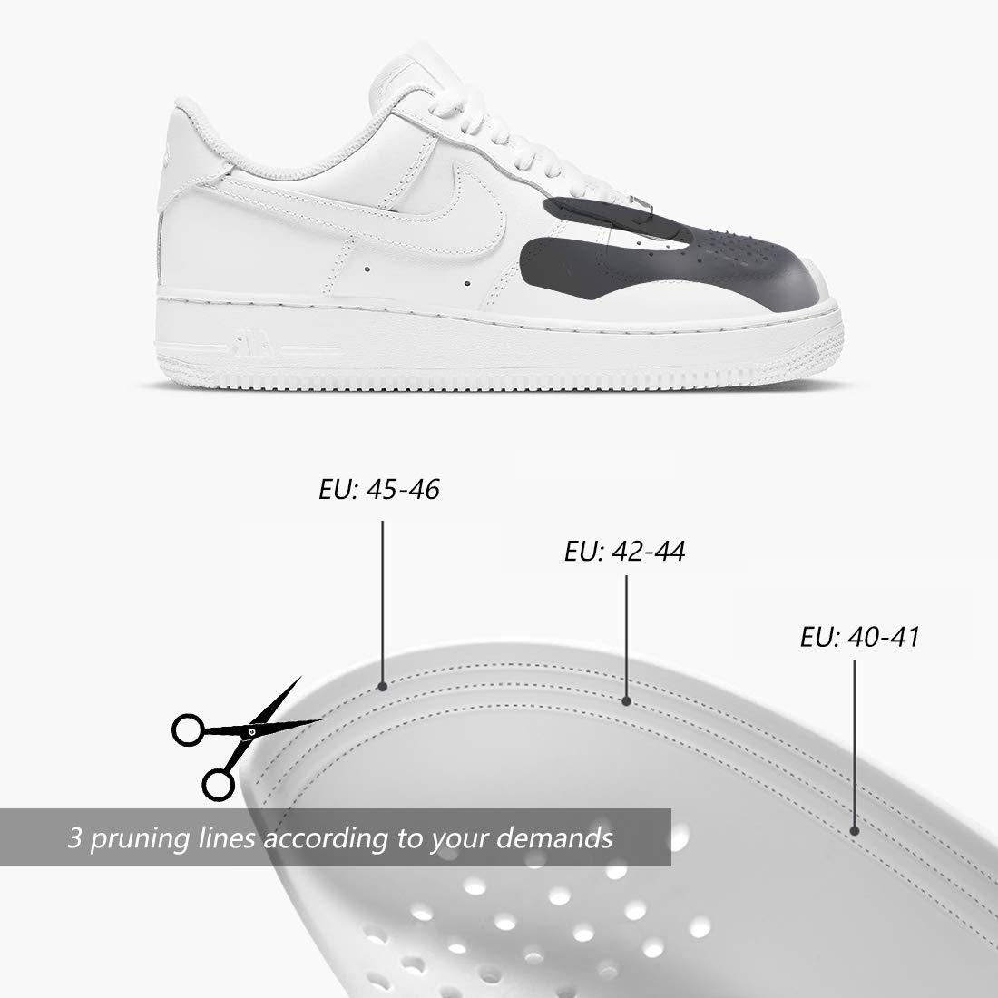 HONGECB Protector de Zapatos Antiarrugas, 5 Pcs Anti-Arrugas Prevenga Calzado Deportivo Arrugas, Arrugas de Zapatos Antiarrugas, Protectores para Zapatillas de Deporte, Arrugas de Zapatos Antiarrugas