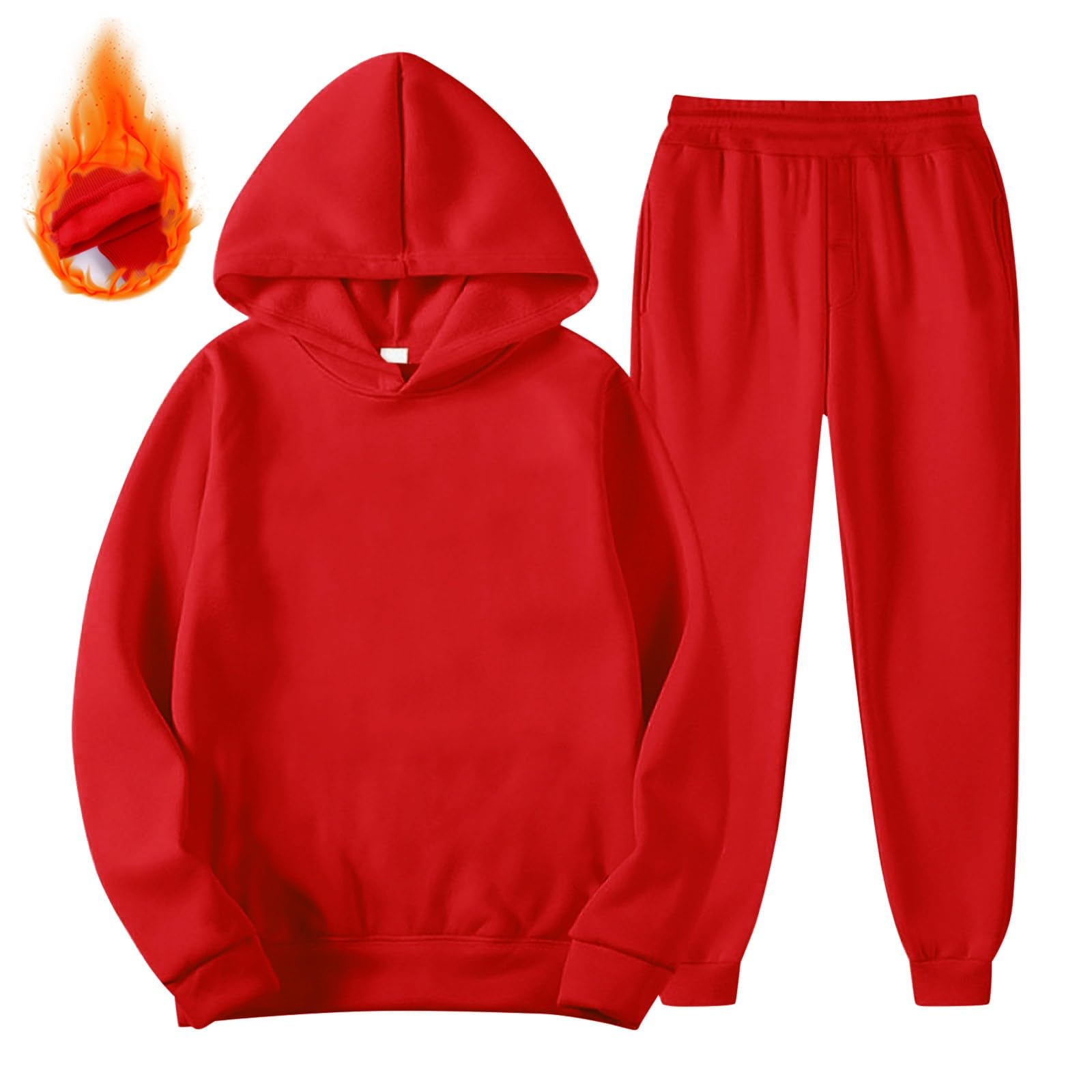 Ensemble 2 pièces à capuche et jogging en coton pour adolescentes et enfants - Doux - Pour la course à pied et le sport