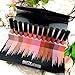 Matte Nude Lipstick Set, NICEFACE 12 Colors Waterproof Long Lasting Lip Gloss Non-Stick Cup Liquid Lipstick Set
