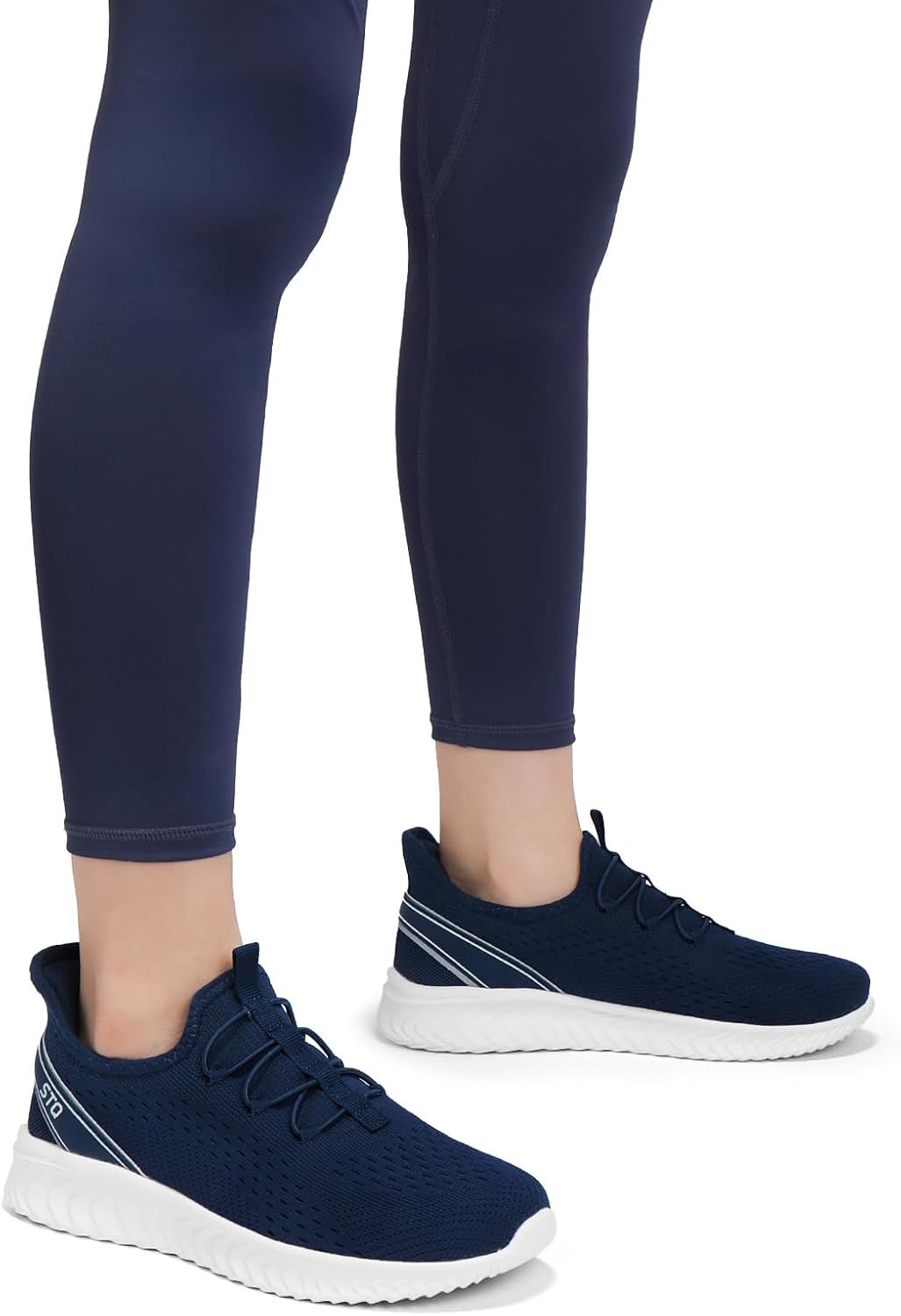 STQ Womens Orthopedic Walking Shoes for Plantar Fasciitis Lightweight Slip on Sneakers Comfortable Travel Gym Fitness Shoes - Image 7