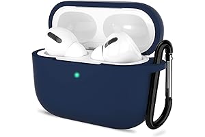 AirPods Pro 2nd Generation Case Cover, Silicone Protective Cover for Men and Women with Keychain